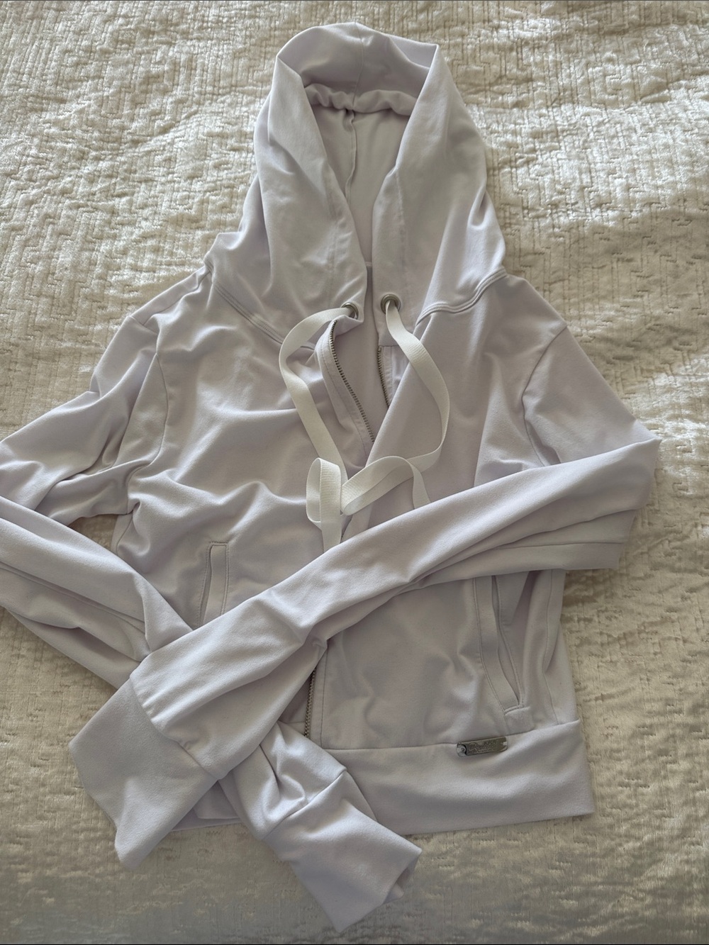 Bombshell Sportswear Lavender Zip Hoodie